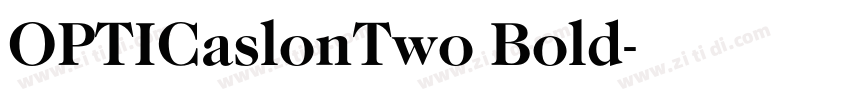 OPTICaslonTwo Bold字体转换